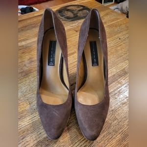 Brown leather Madden heels